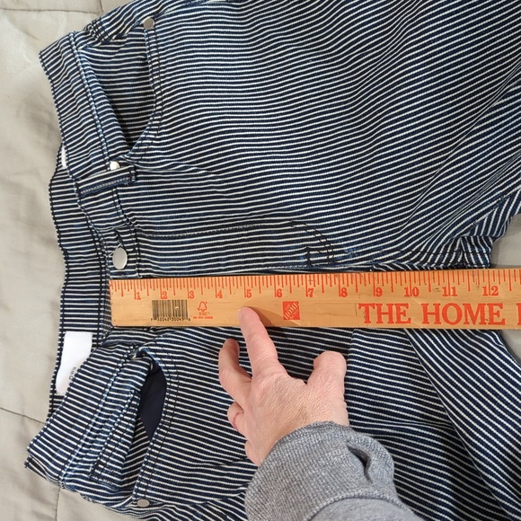 Baldwin navy/white engineer stripe skinny jeans 29 - Picture 8 of 9